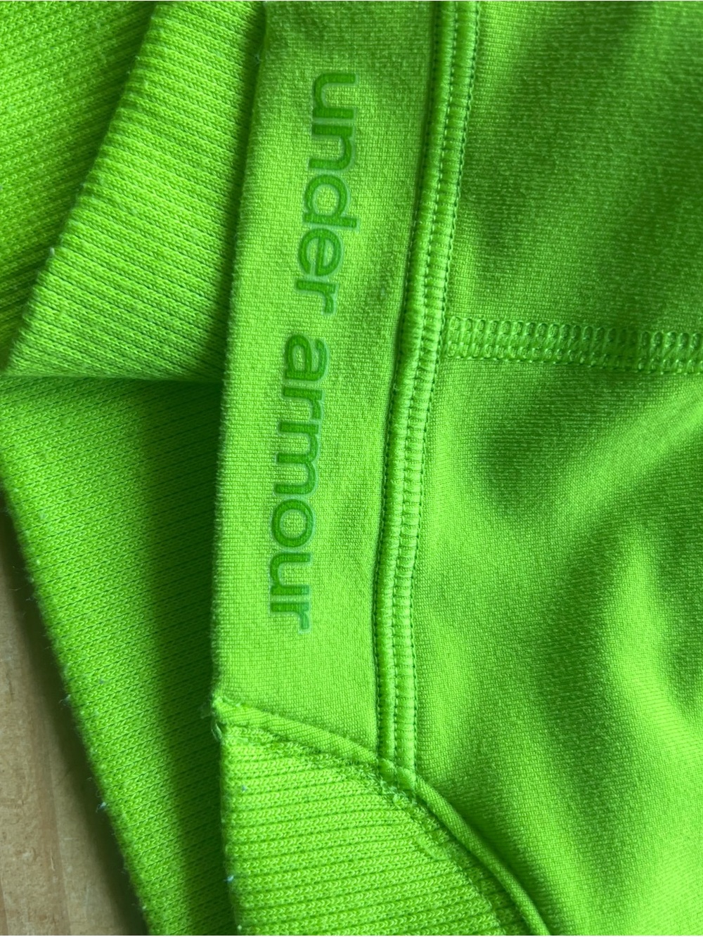 Under Armour Coldgear Catalyst Green 1/4 Zip Mock Neck Fitted Pullover Md # 239 View 6